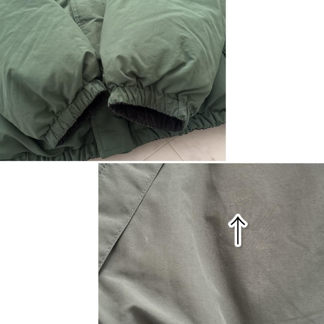 XLARGE リバーシブル ダウンジャケット グリーンブラック XL