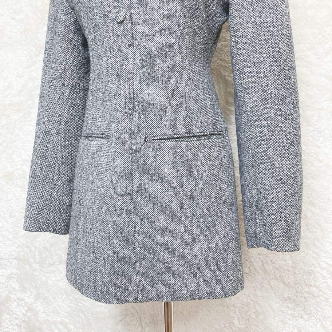 JOSEMOON CLASSIC TWEED MINI DRESS 36 グレー