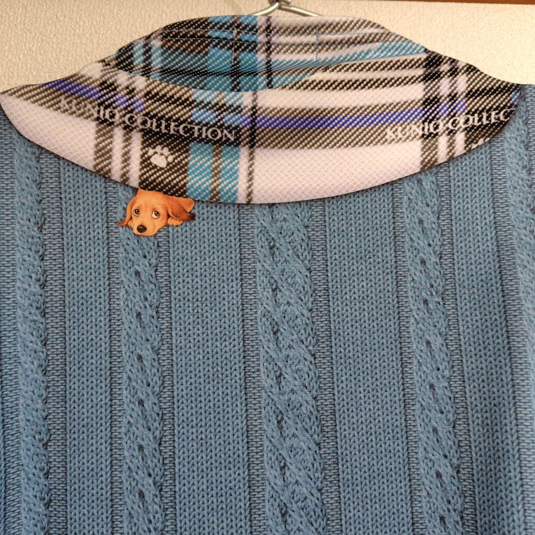 クニオコレクション 長袖チュニック M 青