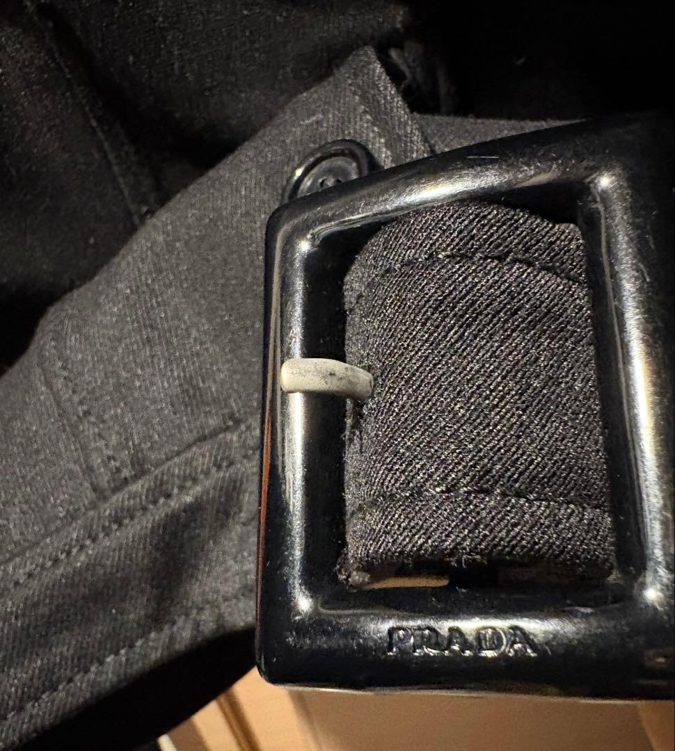 プラダ ナイロン ライダース ジャケット ブラック 38