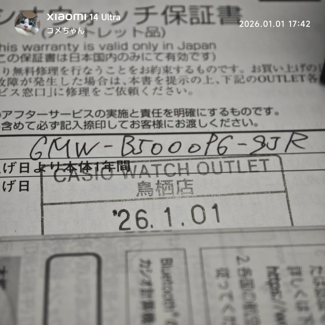 【初売り/新品】カシオ G-SHOCK GMW-B5000PG-9JR