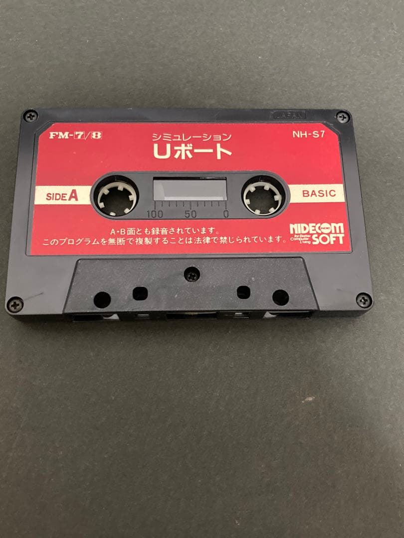 NIDECMSOFT Uボート カセットFM7 FM8 NH-S7 動作未確認品