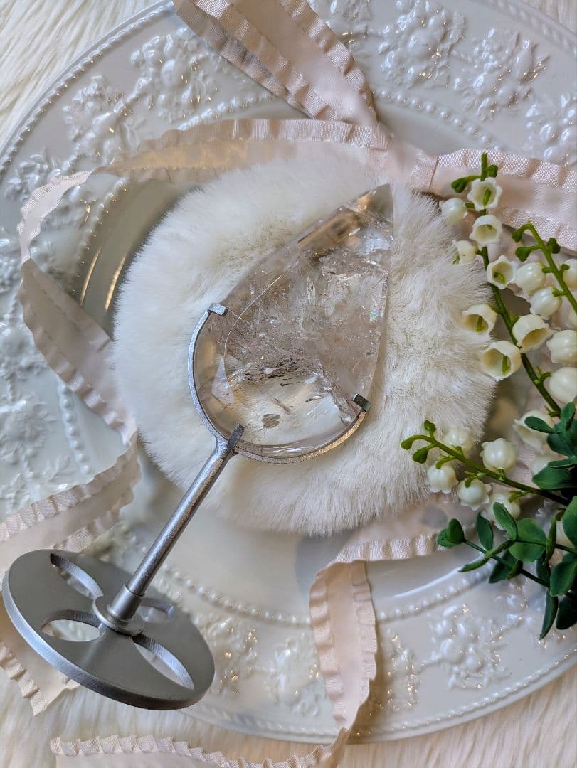 高品質　♡ピンクアゼツライト（通称） ピンククリアクォーツ♡ 　雫　虹