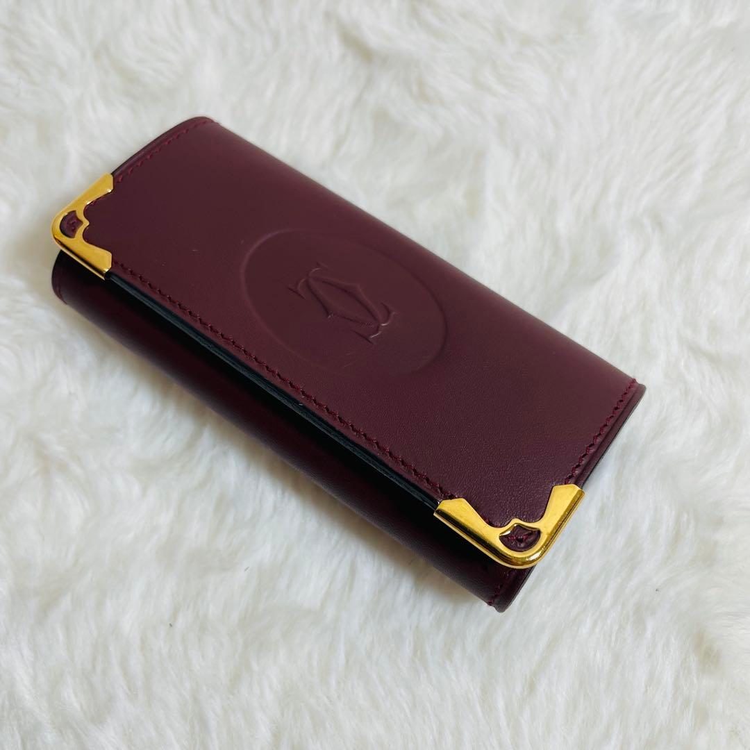 新品未使用 カルティエ マスト レザー 4連キーケース　おしゃれ