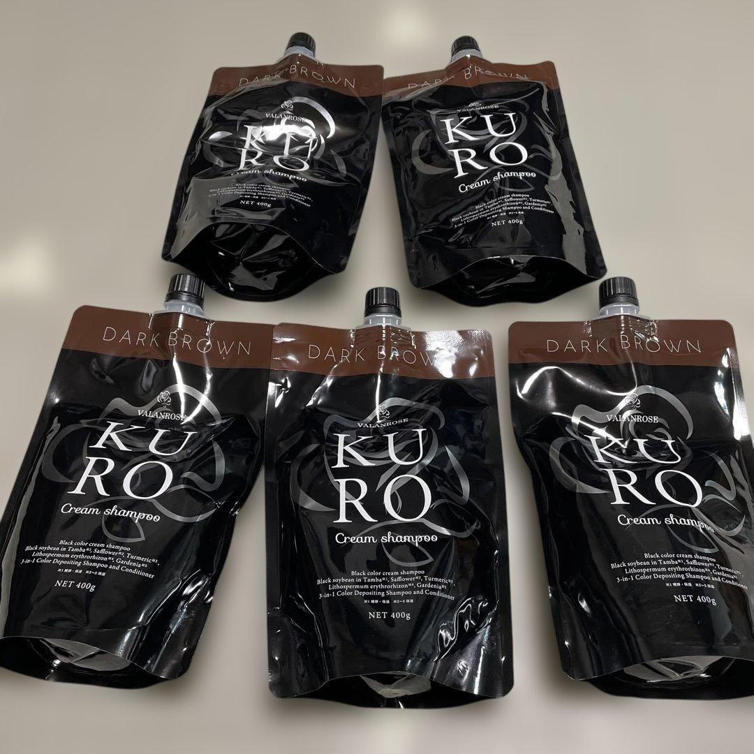 VRクロクリームシャンプー　ダークブラウン　400g×5個