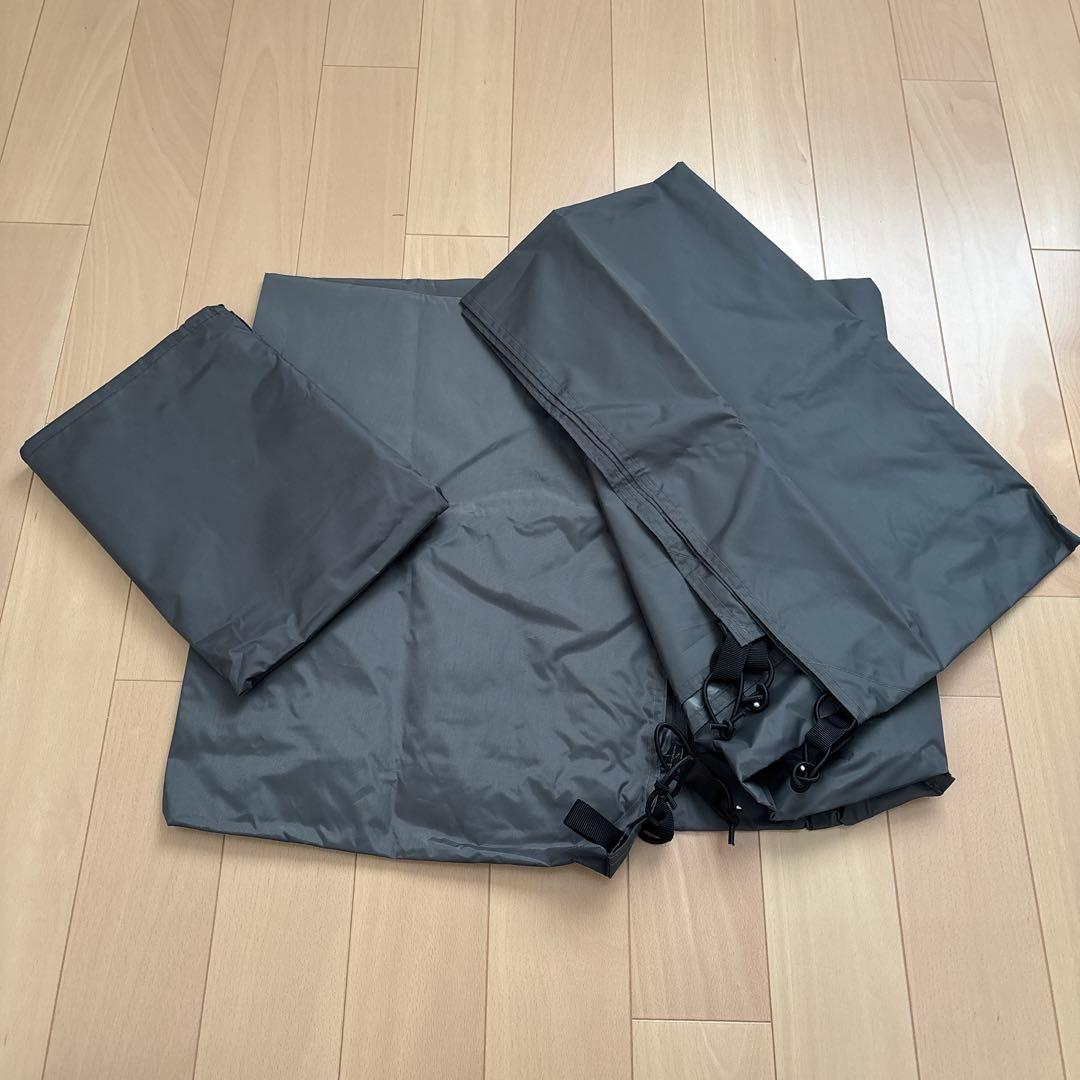 バンドック/ソロティピー1TC（カーキ）、グランドシート＆8tail/二又ポール