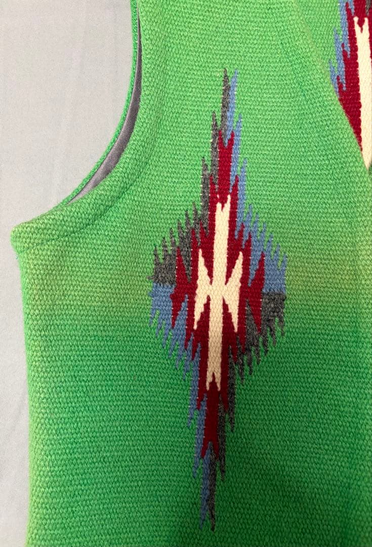 ORTEGA'S チマヨ　ベスト　グリーン