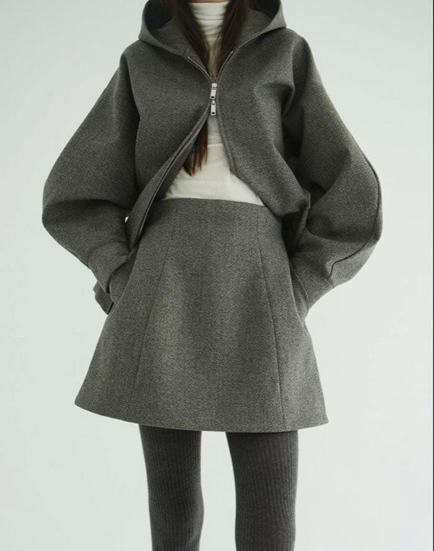 クラネ　CLANE CONSTRUCTIVE MINI SKIRT MIX