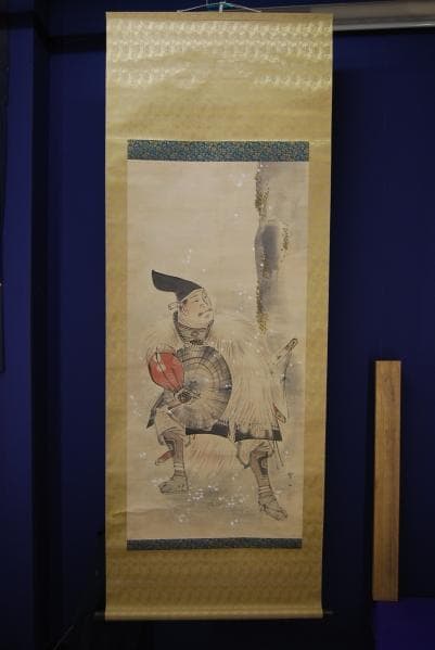 真作/雲仙/児島高徳公図/布袋屋掛軸HB-422