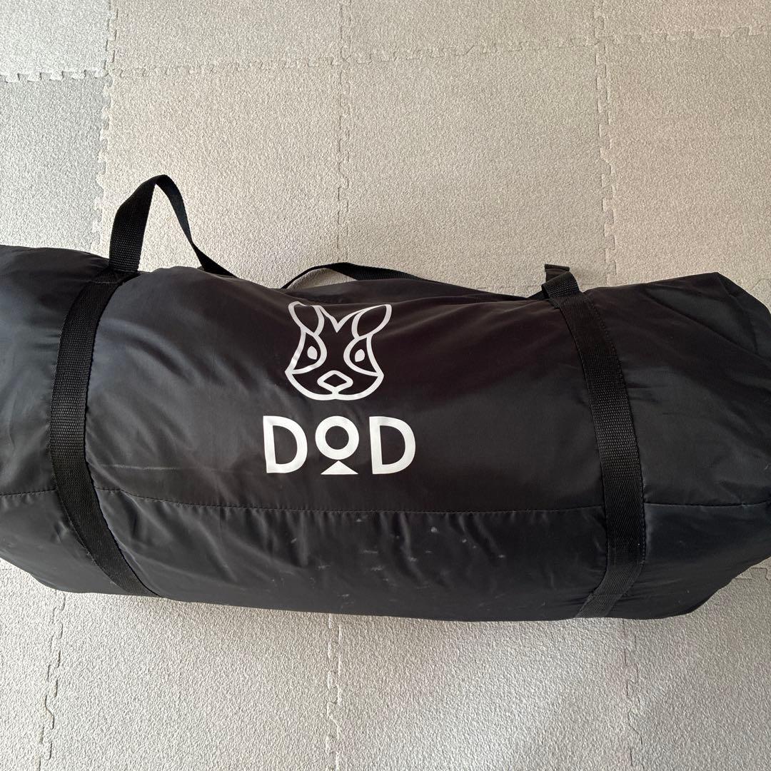 DOD ブラック ワンポールテントL 収納バッグ付き