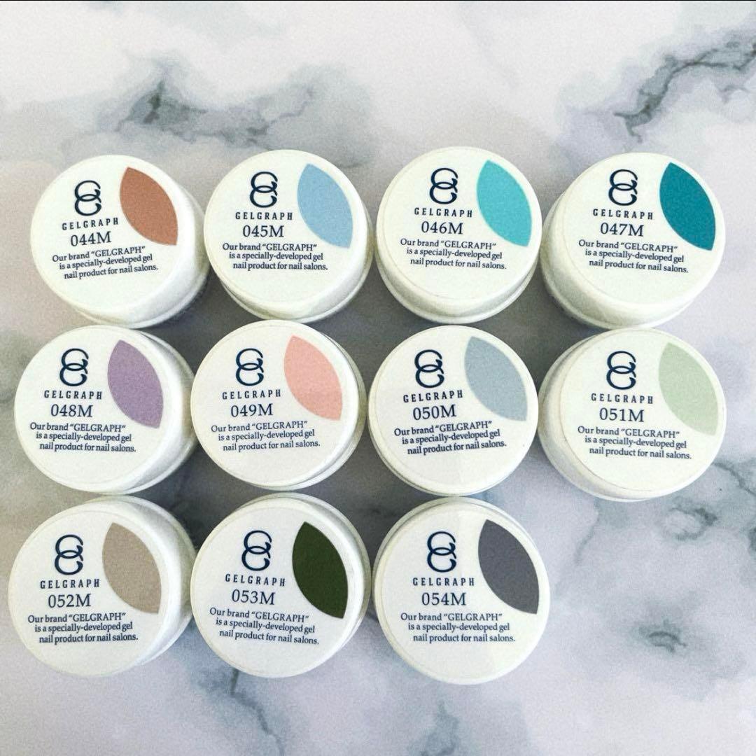 マットカラージェル　11色　ジェルグラフ　ジェルネイルまとめ売り 美品　プロ用④