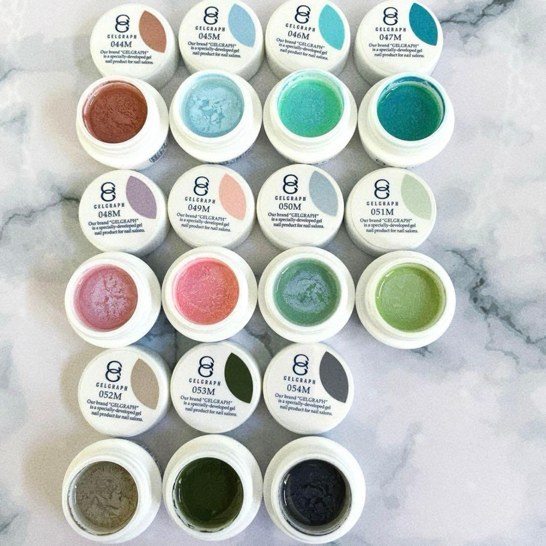 マットカラージェル　11色　ジェルグラフ　ジェルネイルまとめ売り 美品　プロ用④