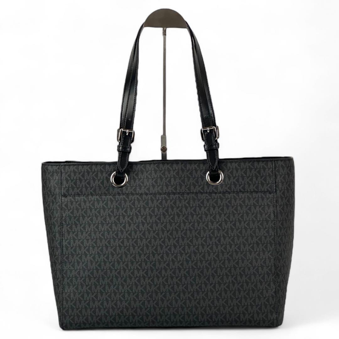 【新品同様】マイケルコース トートバッグ PVC MKシグネチャー ビジネス 黒