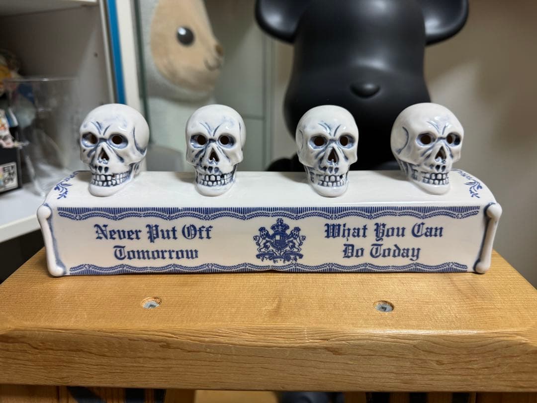 Neighborhood インセンスチャンバー　スカル4連　お香立て