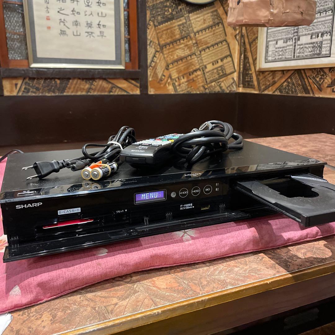 SHARP BD-W580 12倍録 500GB 純正リモ等付フル装備 完動品！