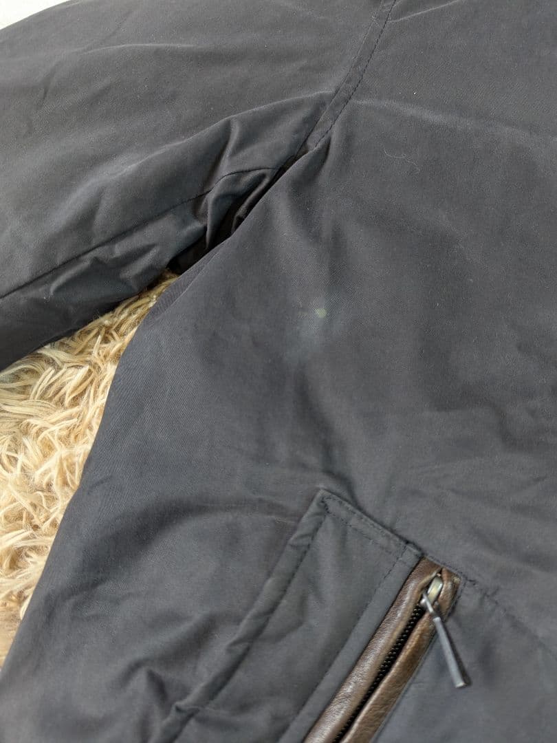 AQUARAMA モッズコート ダウン ファー フード付 イタリア製 メンズ L