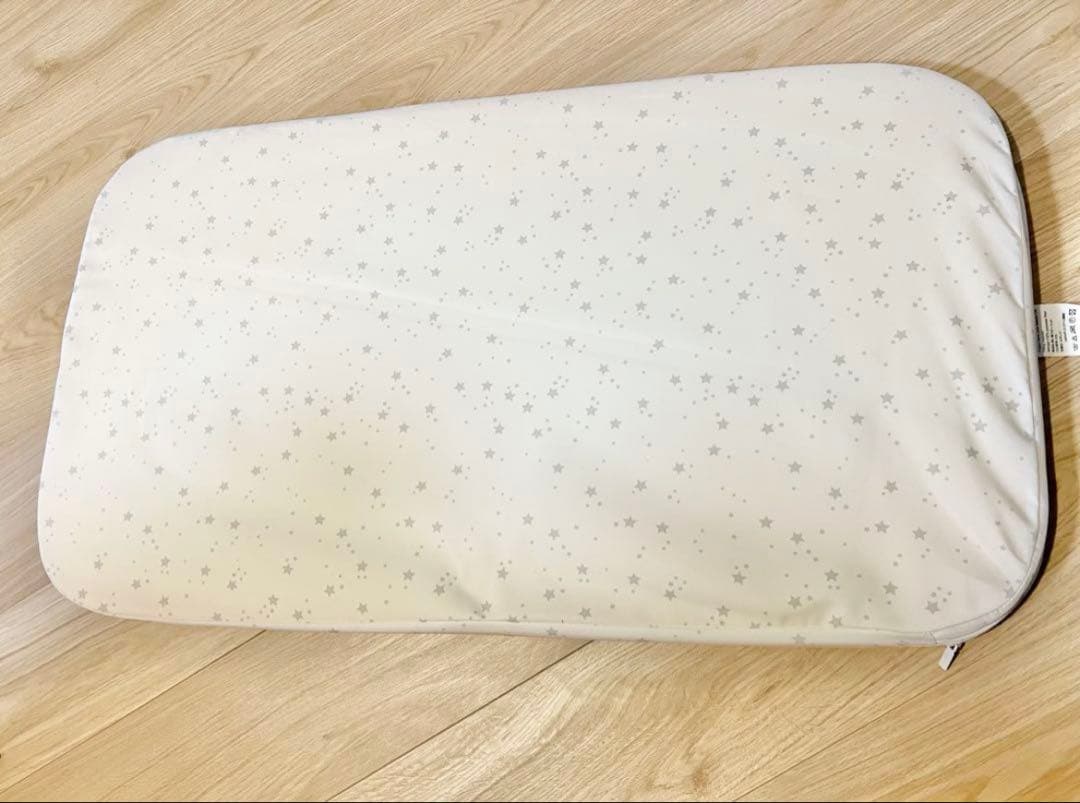 HZDMJ 2023 ベビーベッド ベージュ 6段階高さ調整 移動可能キャスター