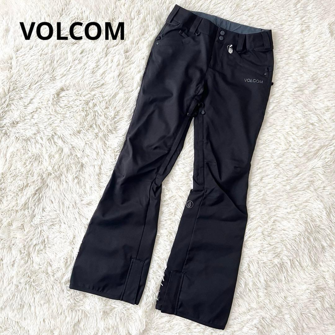 【美品】VOLCOM スノーボードウェア パンツ スリムストレッチ 黒 SP