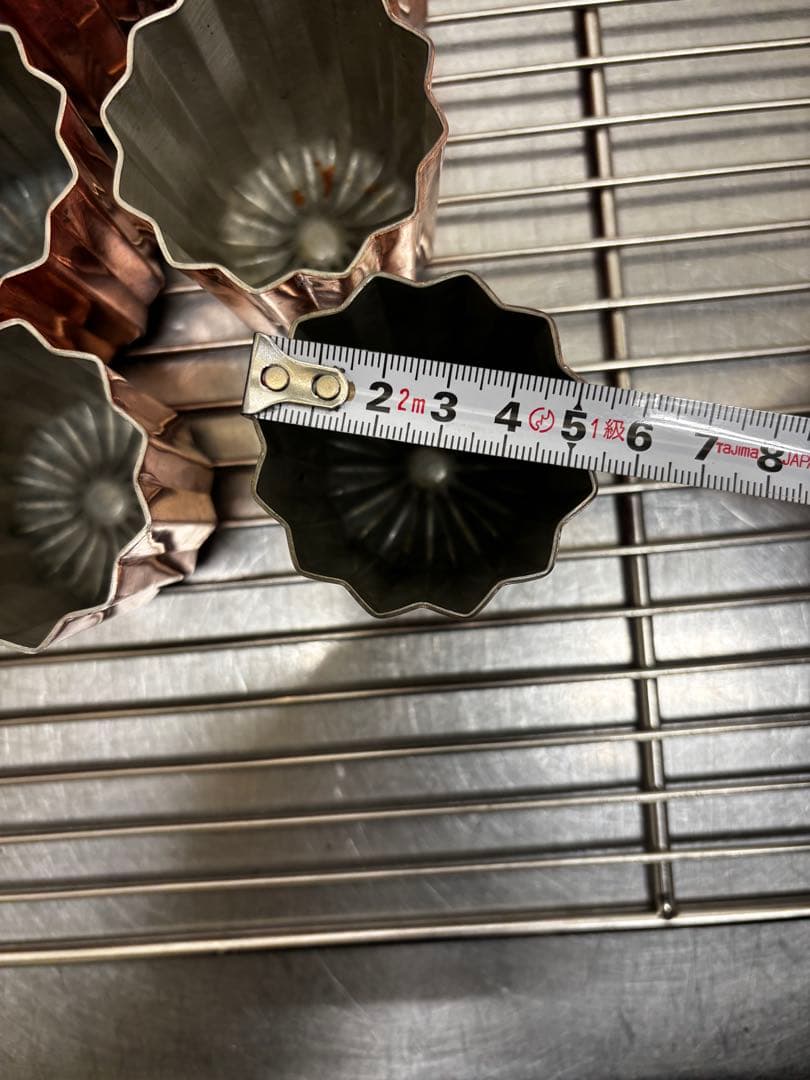 カヌレ型　銅　10個　【ささ】