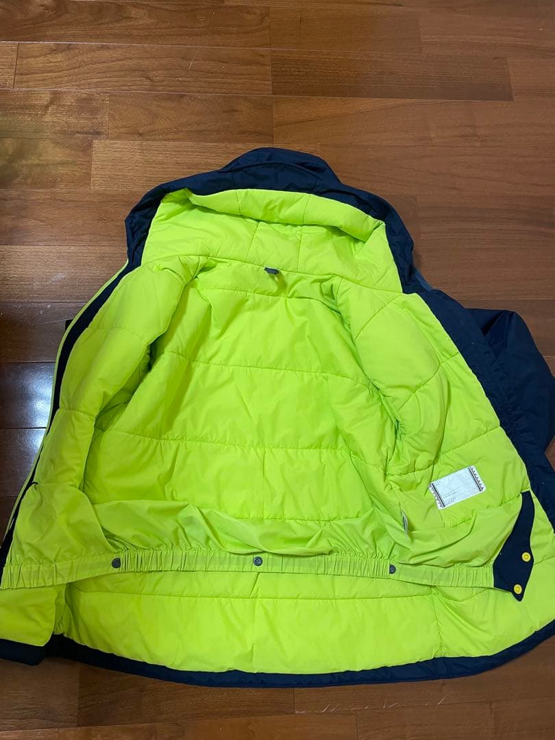 モンベル　パウダーステップジャケット/パンツ　160サイズ　ネイビー/イエロー