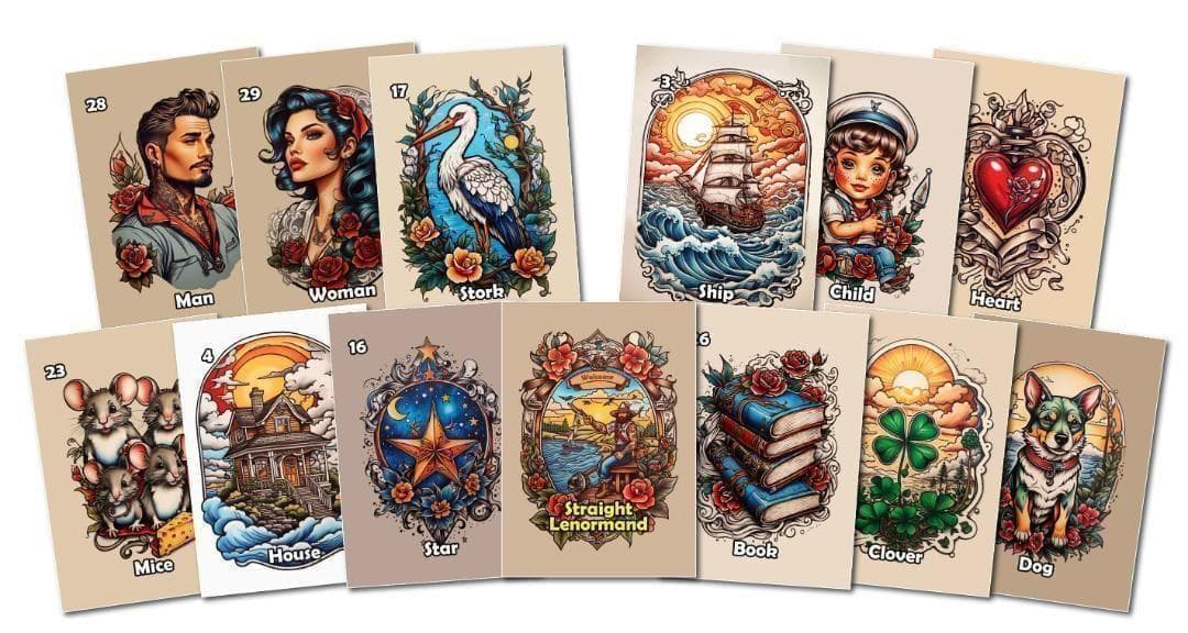 【正規品ルノルマンカード】レトロキュート✨初期コンピュータグラフィックススタイル