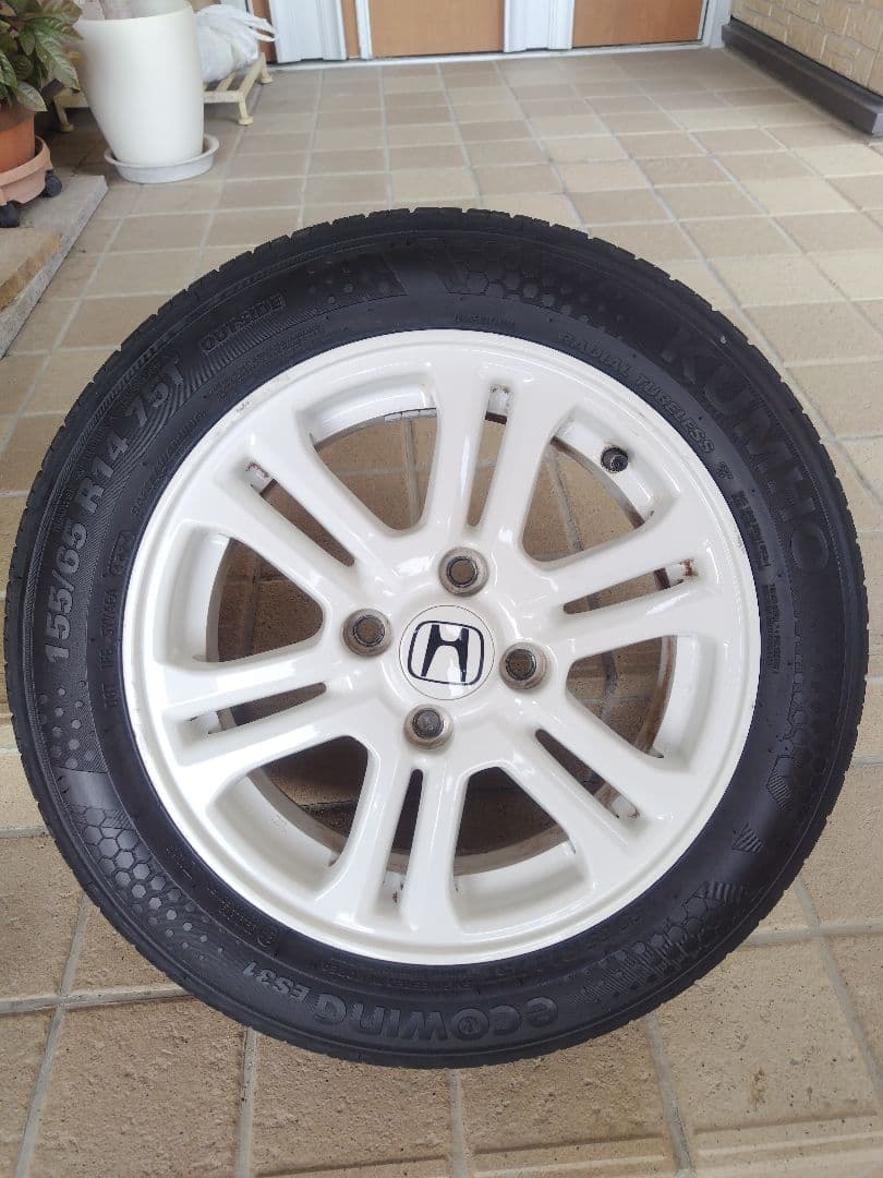 N-BOX+ JF1 純正 14インチ アルミホイール 新品タイヤ 岐阜 手渡し