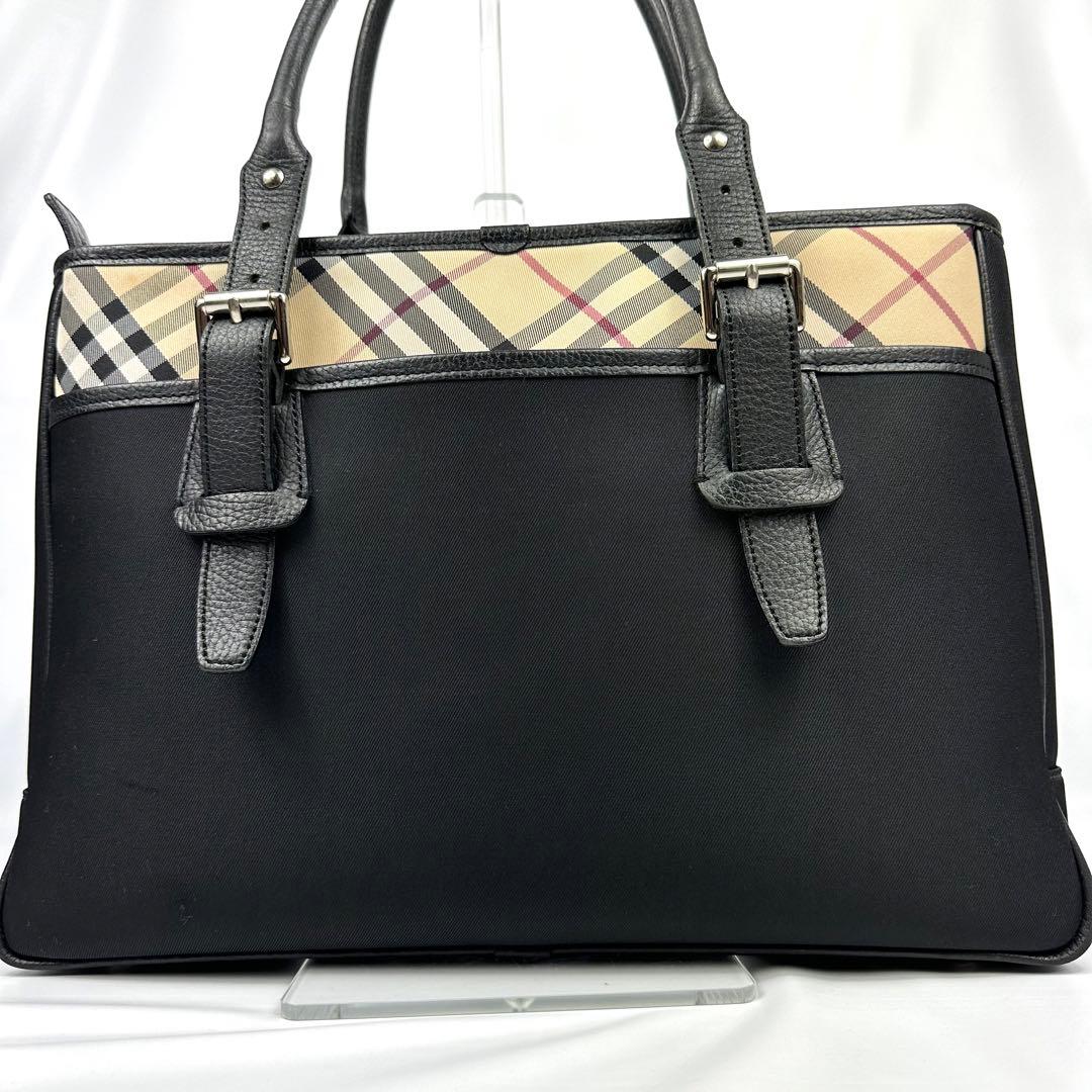 【美品】 バーバリー ノバチェック トートバッグ ビジネスバッグ A4可