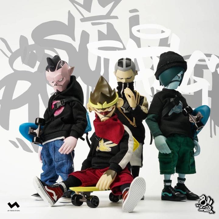 新品未開封 JT STUDIO 8” 2GO 西遊記 スケートボード フィギュア