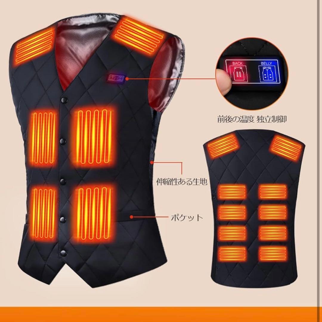 ＊グラフェン繊維ヒーター付きベスト