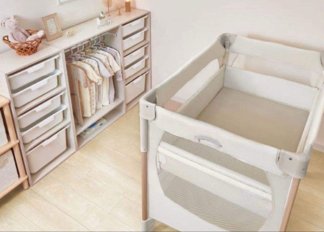 Aprica ココネルエアーリュクス ナチュラルベージュ ベビーベッド