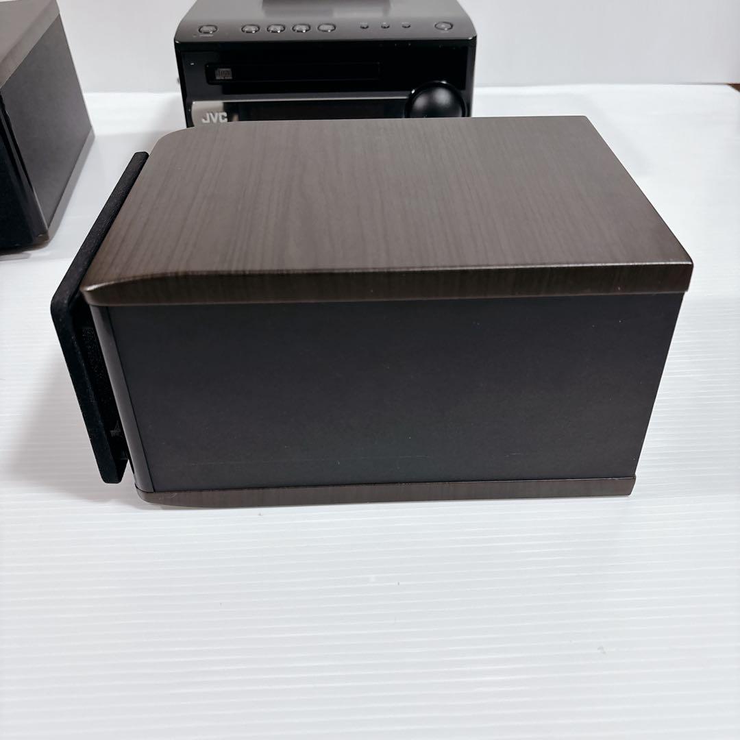 JVC ミニコンポ CDプレーヤー CA-EXS1-B ウッドコーン iPod