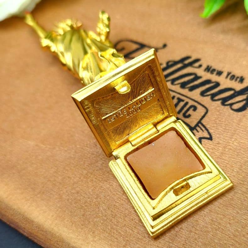 エスティローダー 練り香水 コンパクト スタチュー・オブ・リバティ ゴールド