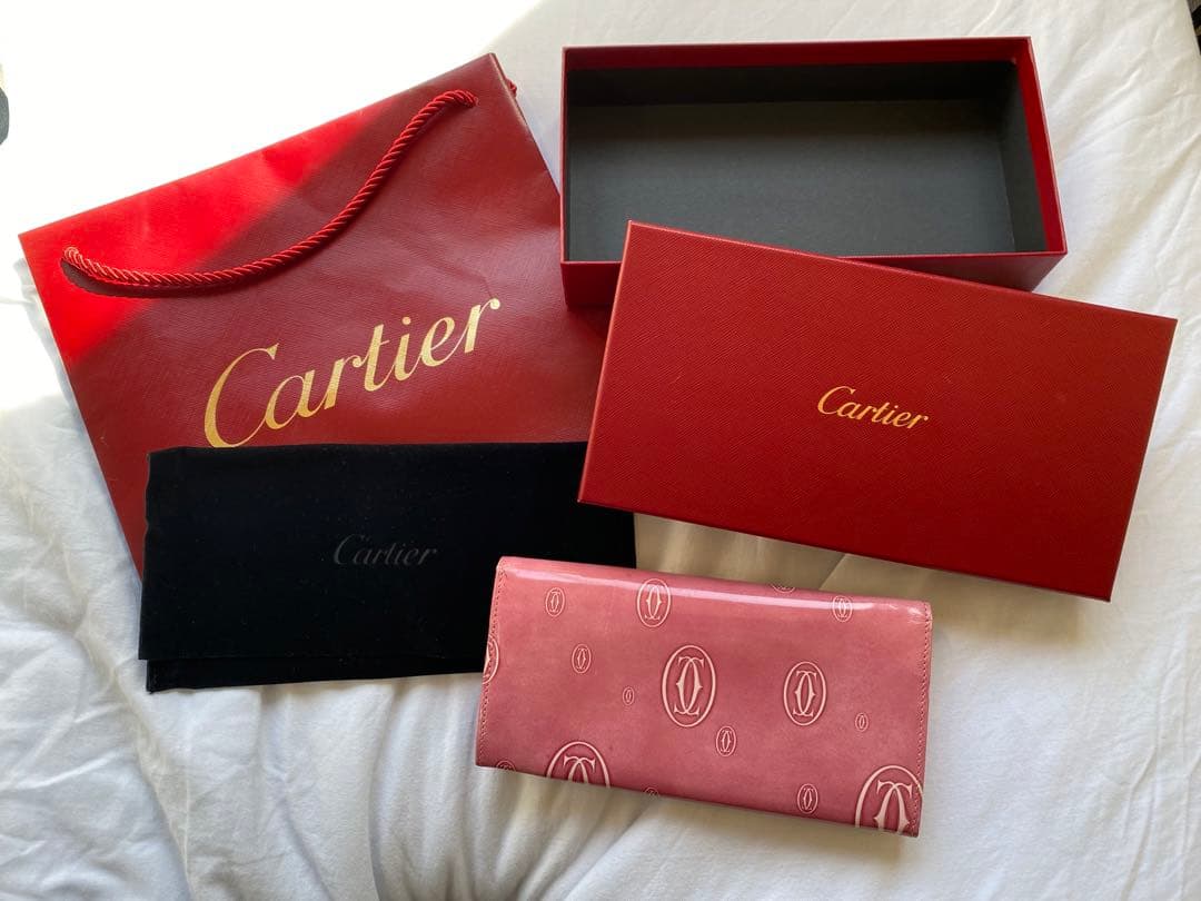 カルティエ　長財布　pink
