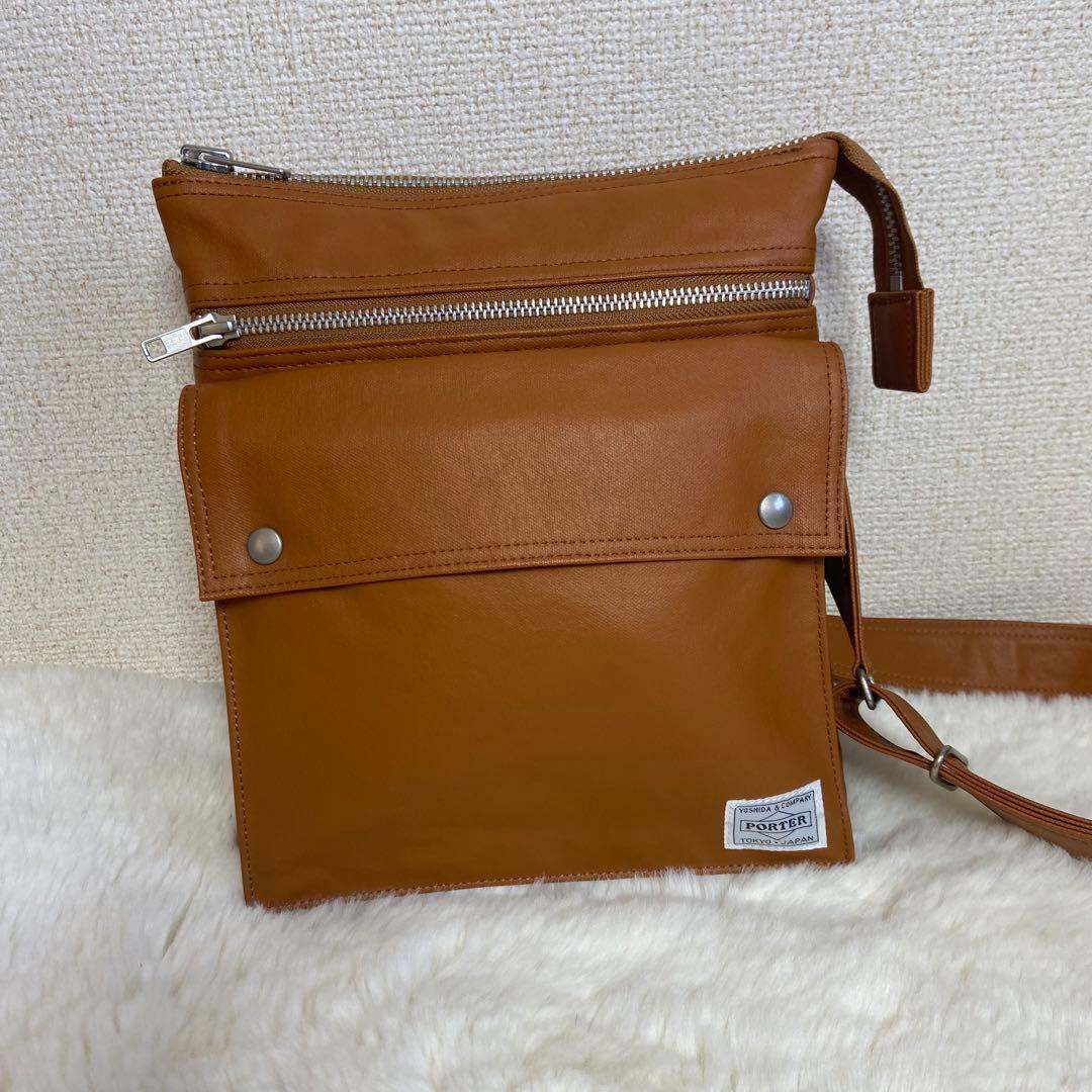 ✨️美品✨️ PORTER フリースタイル ショルダーバッグ キャメル 吉野カバン