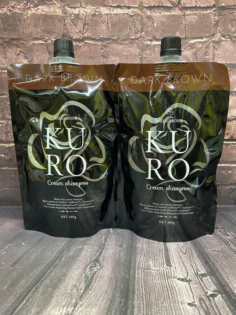 VR クロクリームシャンプー ダークブラウン 400g×2