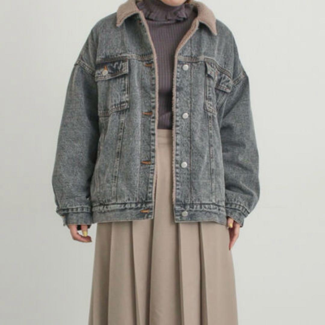 Samansa Mos2 デニムボアジャケット 完売品！