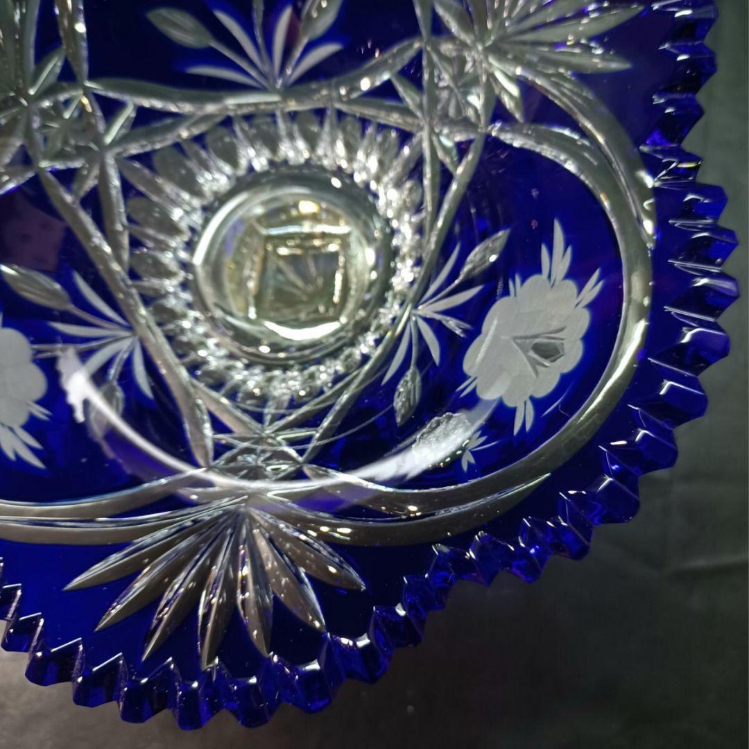 DRESDEN ドレスデン 草花模様 カット コンポート 盛り皿