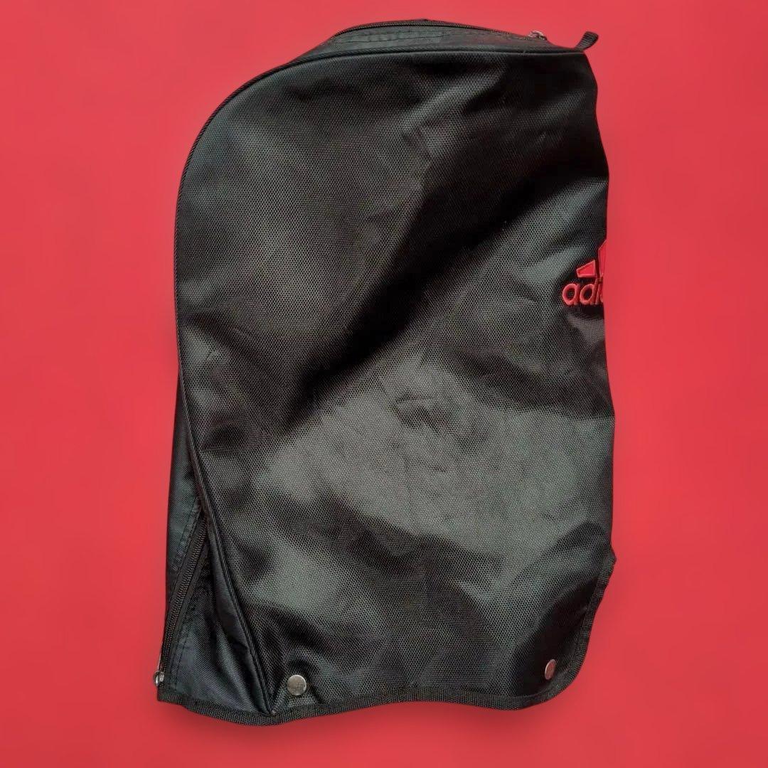 adidas キャディバッグ 9インチ フード付 黒赤