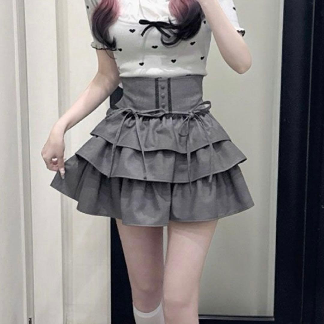 ハニーミュウ　ティアードフリルスカート F