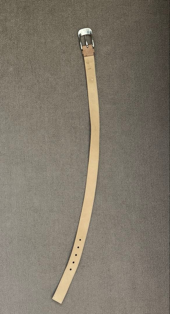 miu miu ピンクベージュレザーベルト