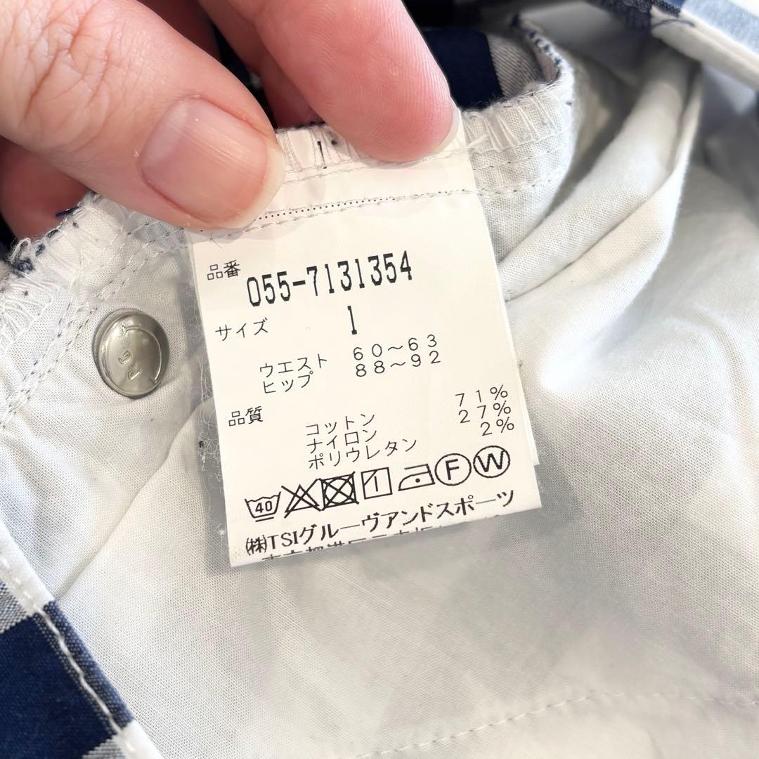 PEARLY GATES パーリーゲイツ　ギンガムチェック柄パンツ