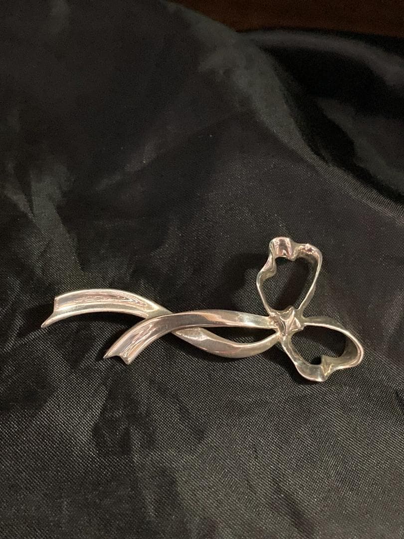 ティファニー リボン ブローチ シルバー 925 1985