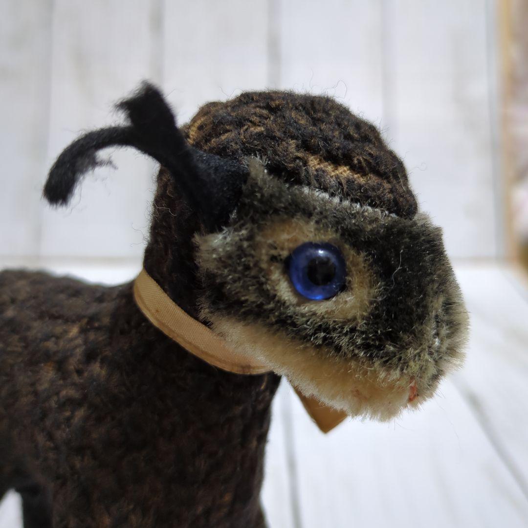 ヴィンテージ シュタイフ ペルシャラムのSwaple 黒羊 Steiff ドイツ