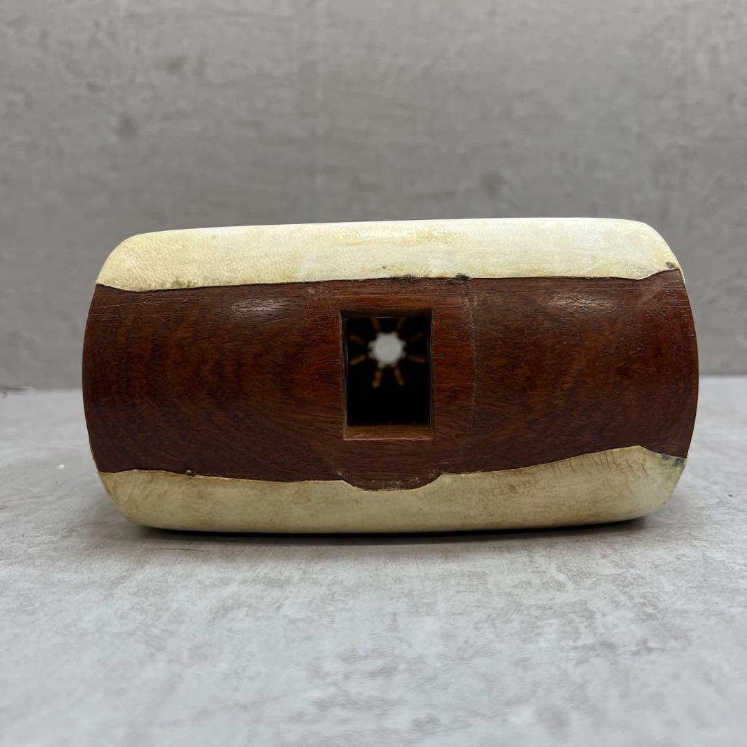 高級品　津軽三味線用　子持ち綾杉胴　和楽器　23㎝×24㎝　約1537g