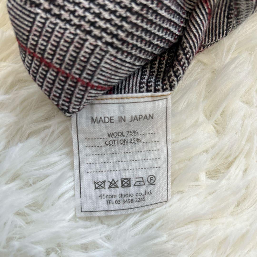 ⭐︎⭐︎⭐︎様　45R ジャージフラノ ワンピース ドレス グレンチェック 現行 近年