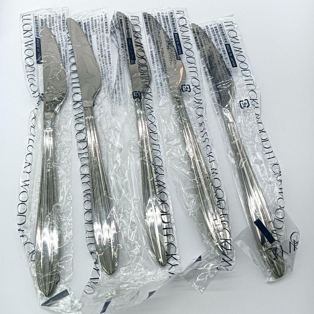 未使用　LUCKY WOOD カトラリーセット　25pcs 18-8ステンレス