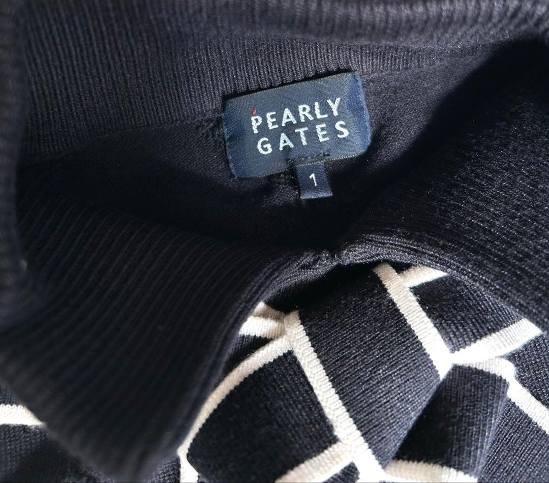 パーリーゲイツ　ダイヤロゴ柄ハイネックワンピース