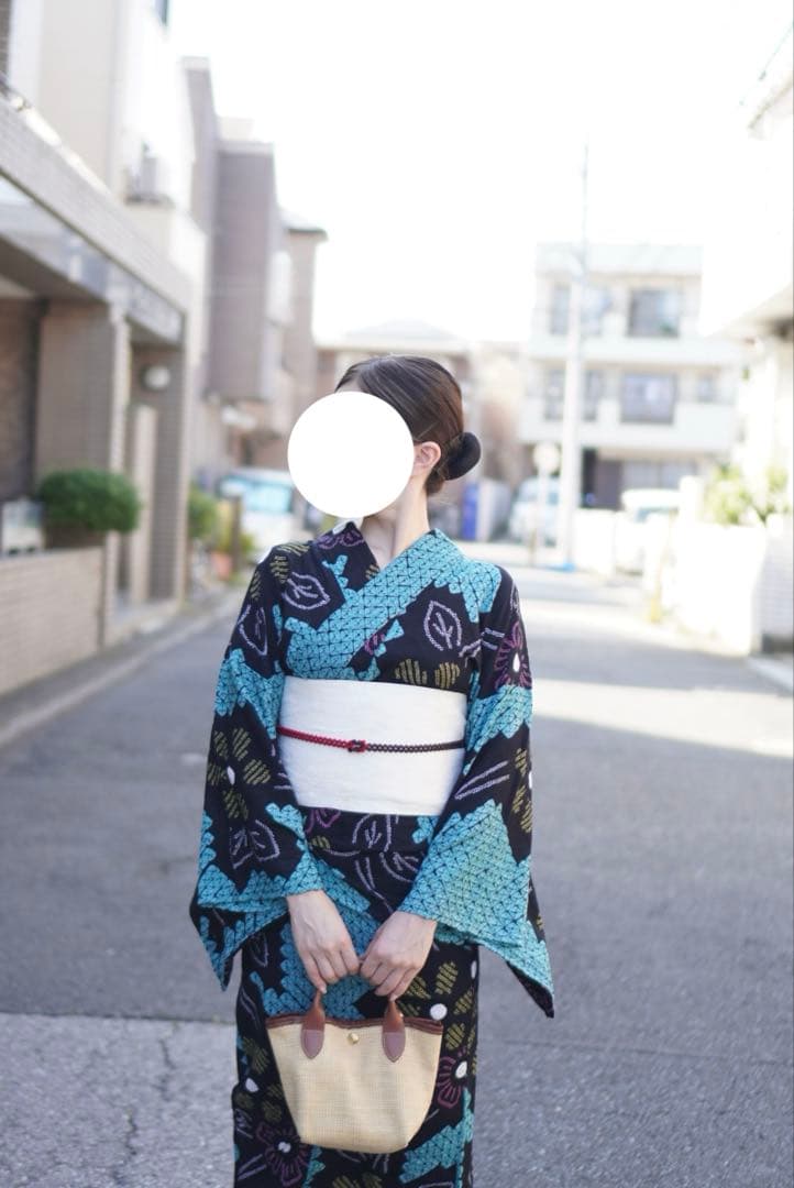 ❁888❁⭐︎浴衣　有松鳴海絞り　【7】単品