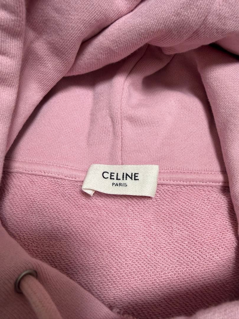 CELINE パーカー　ピンク　XS