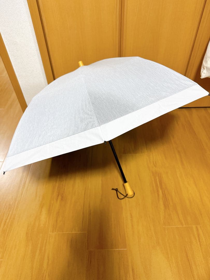 サンバリア100 2段折 コンビmoku グレー 日傘 折りたたみ傘